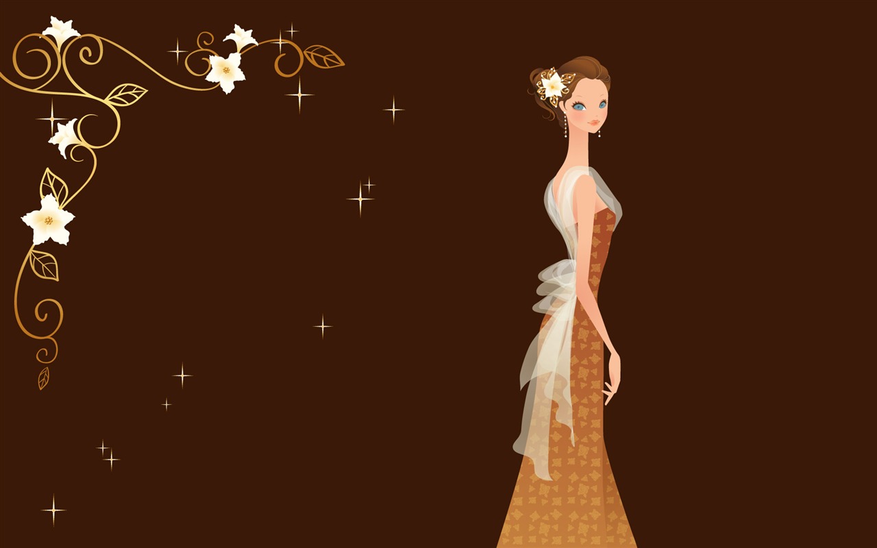 Vector wallpaper wedding bride (1) #19 - 1280x800