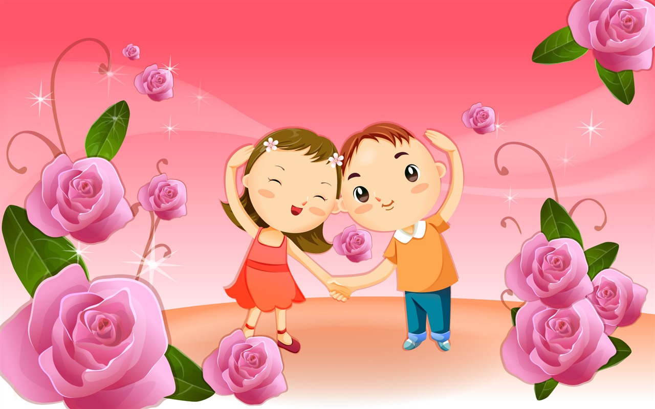 Valentinstag Love Vector Wallpaper (1) #14 - 1280x800