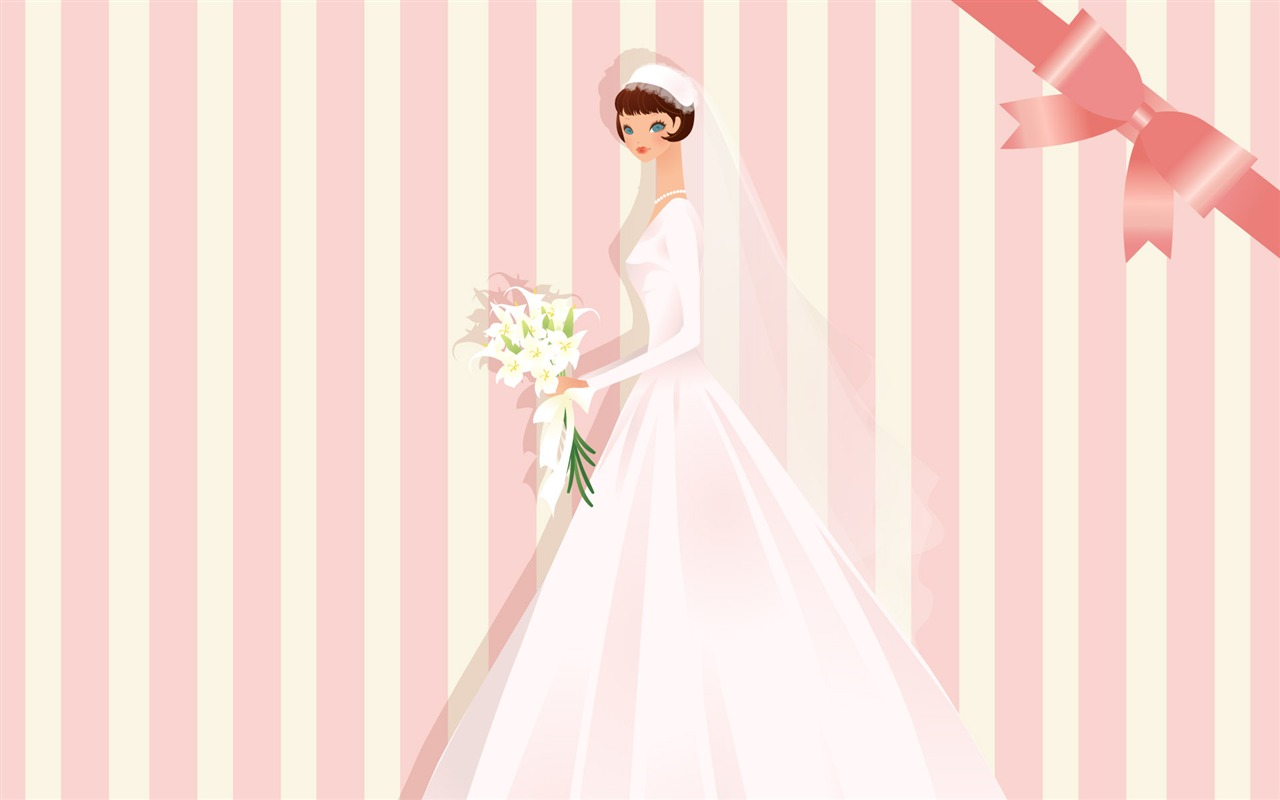 Vector wallpaper wedding bride (2) #13 - 1280x800