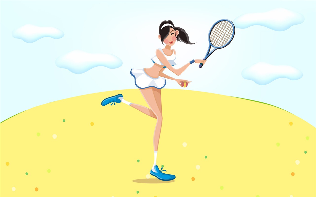 Dámské rekreační sport vektor #3 - 1280x800