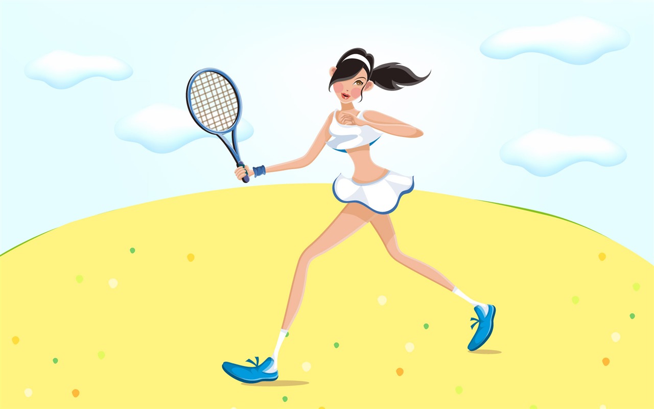 Dámské rekreační sport vektor #4 - 1280x800