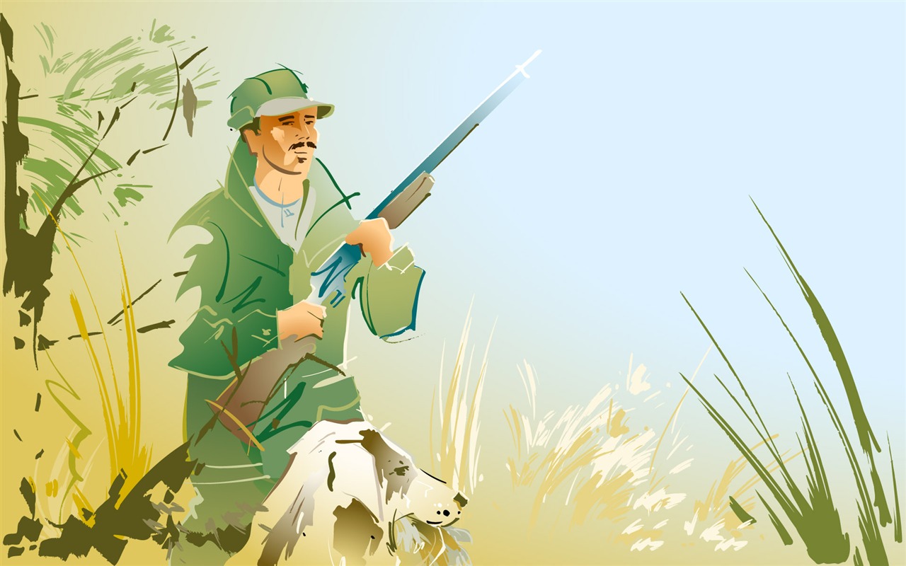 People living movement vector wallpaper (1) #15 - 1280x800