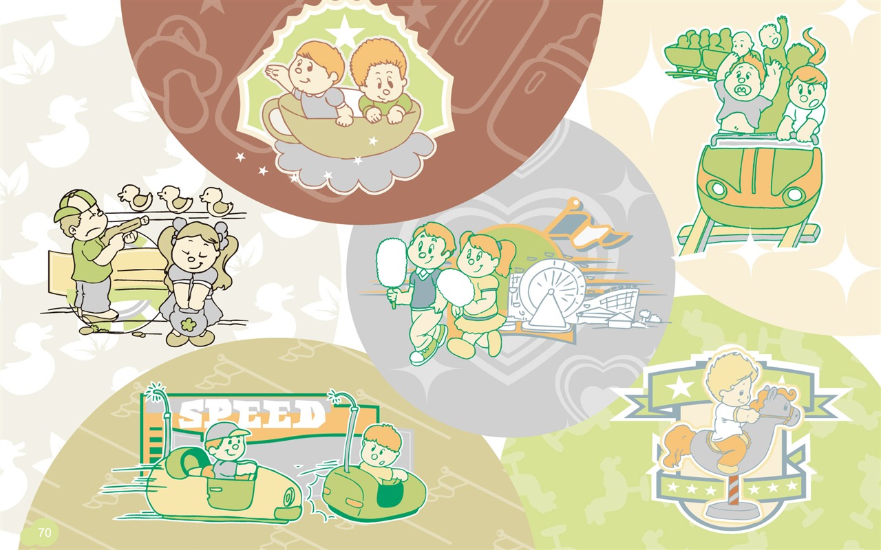 Vector Cartoon Design wallpaper (1) #3 - 1280x800