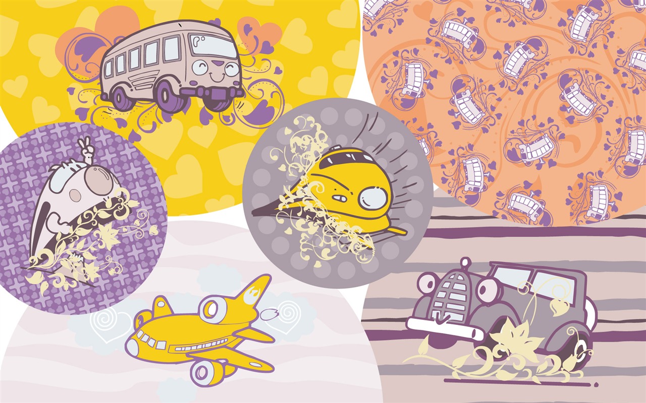Vector Cartoon Design wallpaper (1) #11 - 1280x800