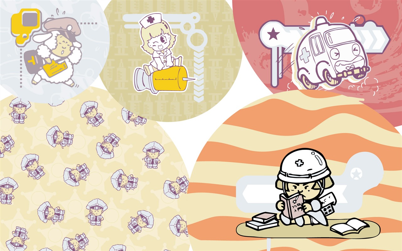 Vector Cartoon Design wallpaper (1) #12 - 1280x800
