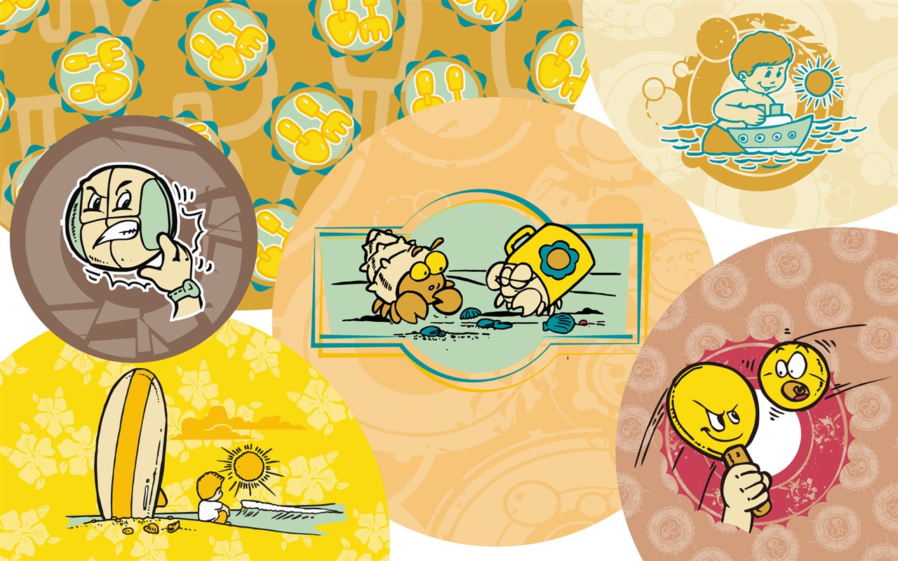Vector Cartoon Design wallpaper (1) #18 - 1280x800