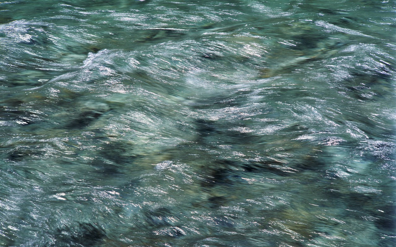 溪流特寫 壁紙(一) #2 - 1280x800