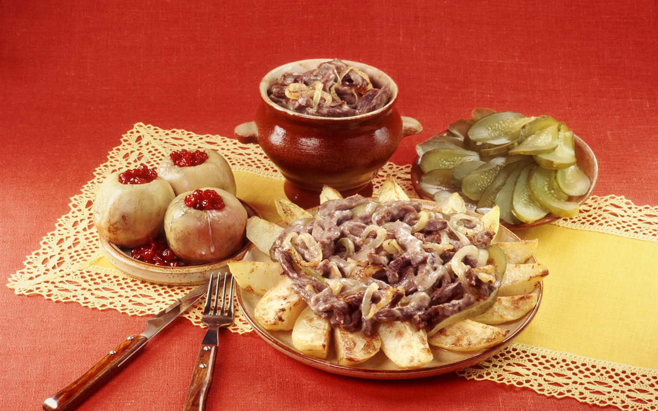 Russian type diet meal wallpaper (1) #12 - 1280x800