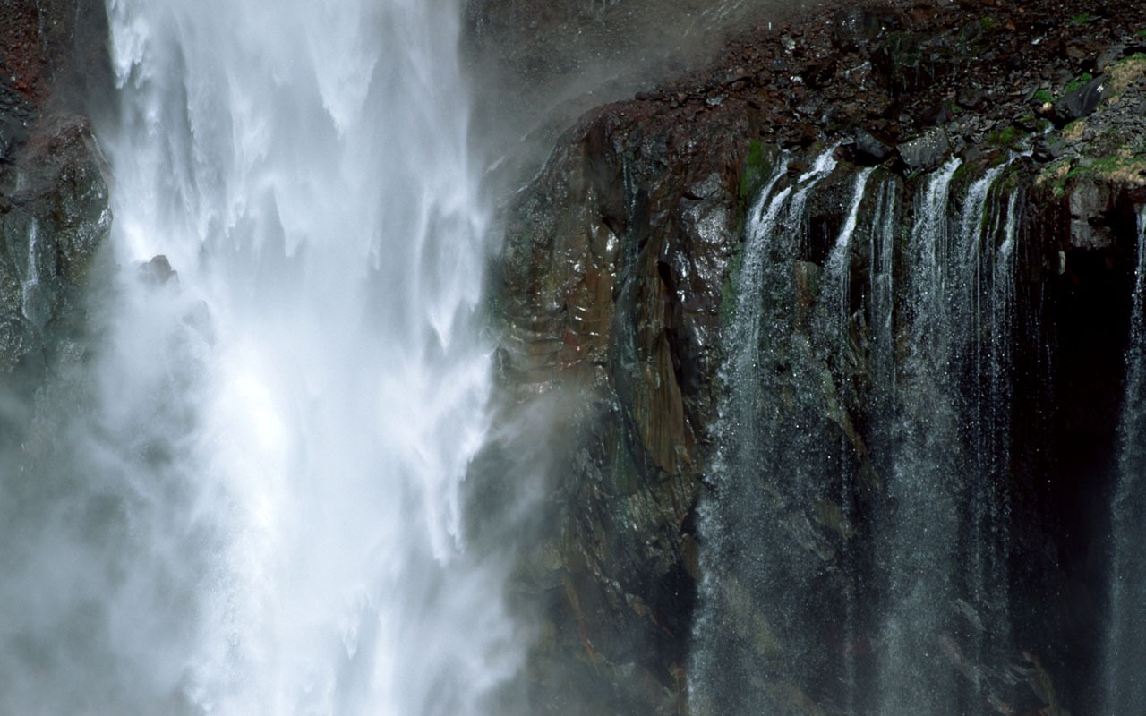 Waterfall streams wallpaper (1) #14 - 1280x800