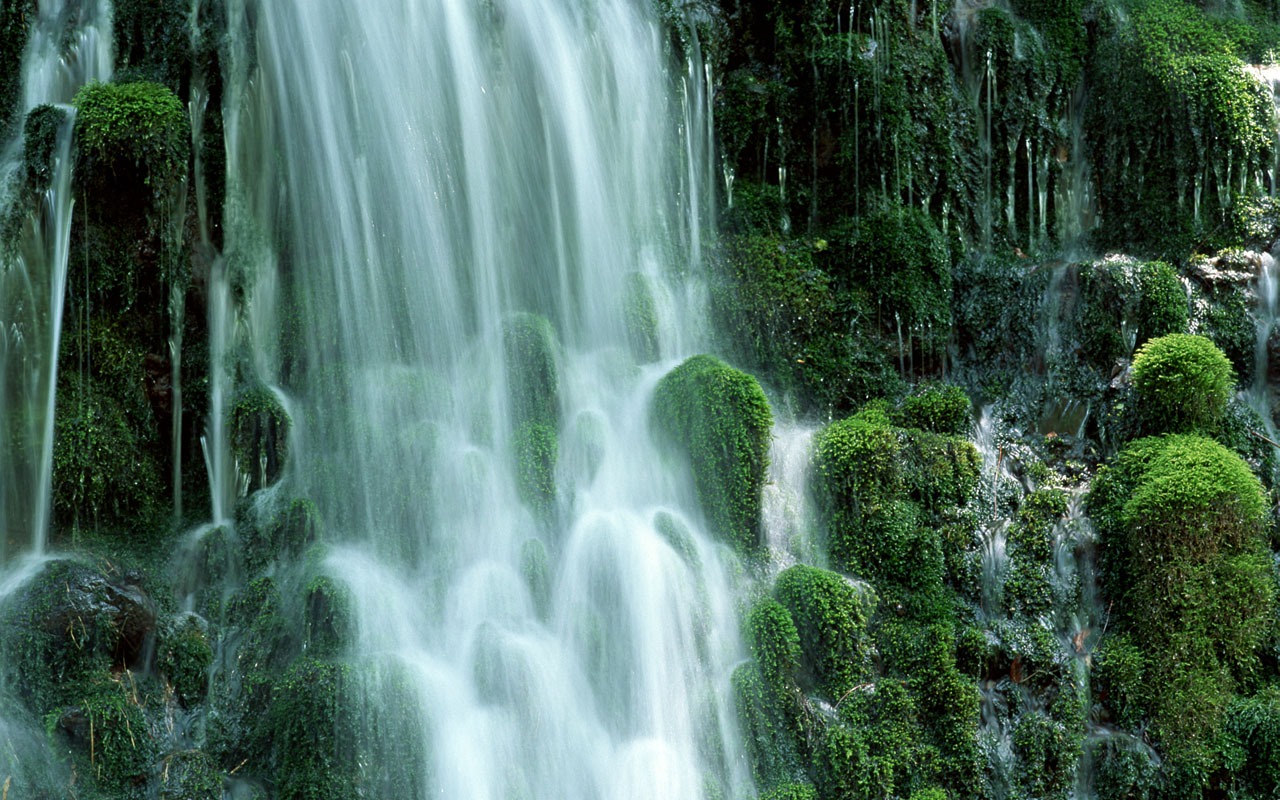 Waterfall streams wallpaper (2) #15 - 1280x800
