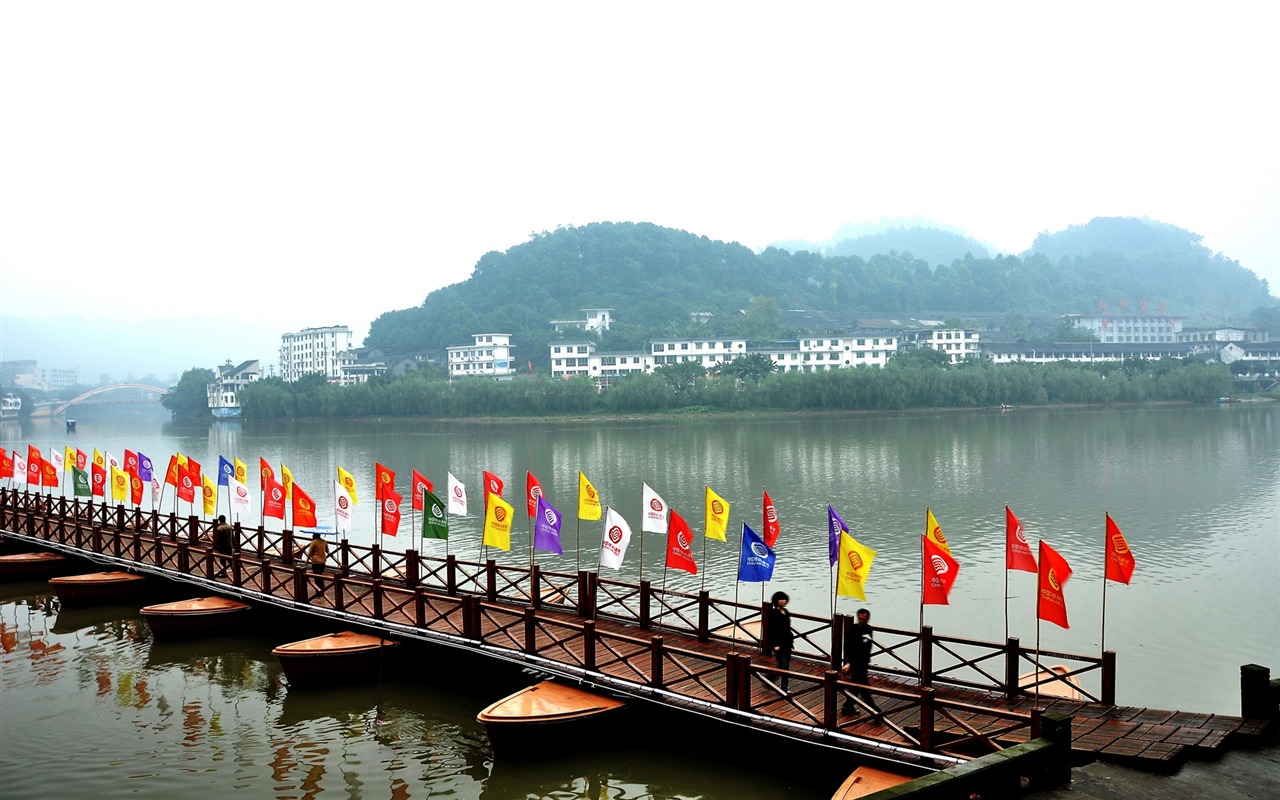 Leshan Five-scenery (old Kang OK works) #5 - 1280x800