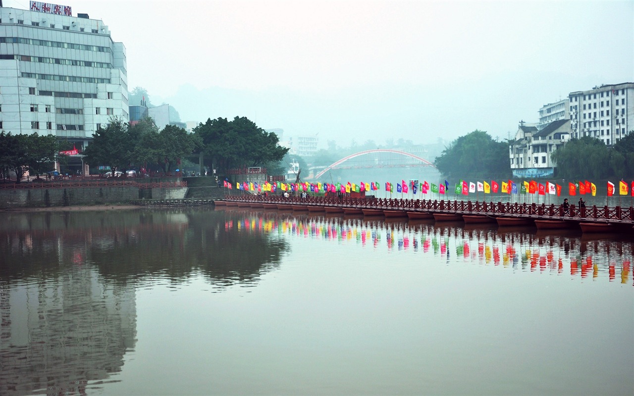 Leshan Five-scenery (old Kang OK works) #8 - 1280x800