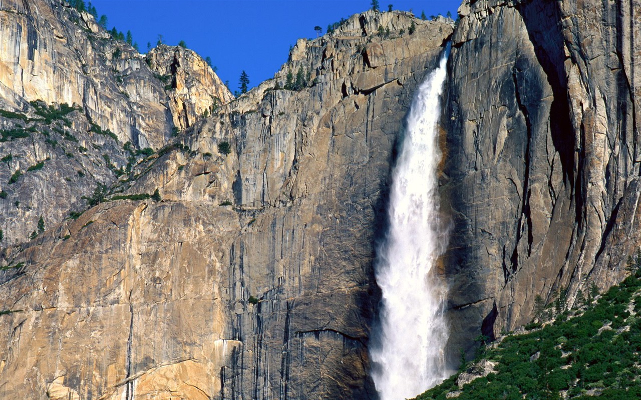 Waterfall streams wallpaper (4) #11 - 1280x800