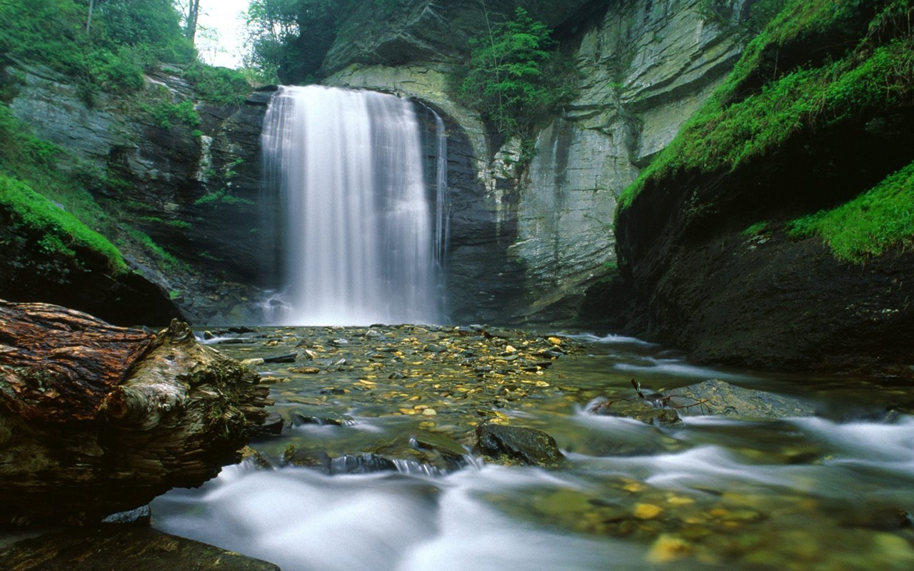 Waterfall streams wallpaper (5) #16 - 1280x800