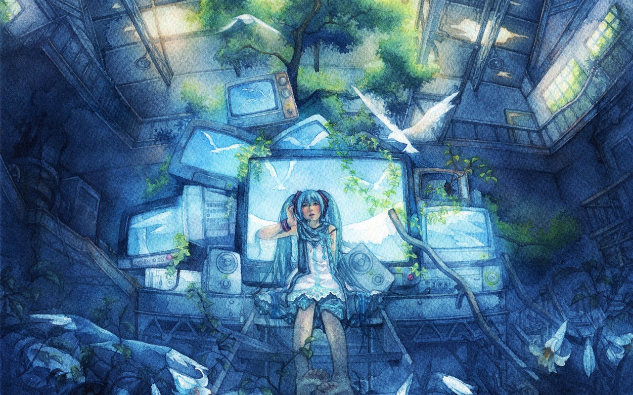 初音未來系列 壁紙(二) #3 - 1280x800