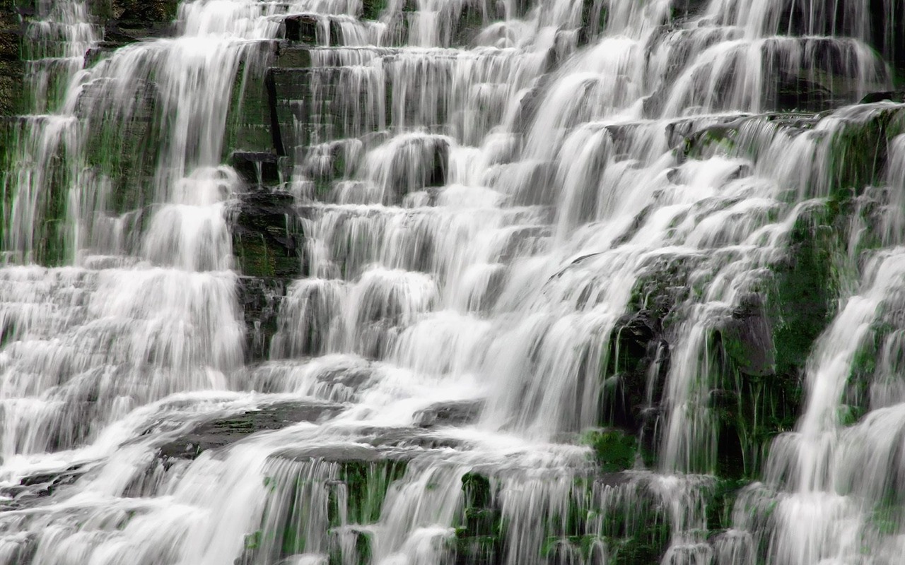 Cascada arroyos fondo de pantalla (6) #2 - 1280x800