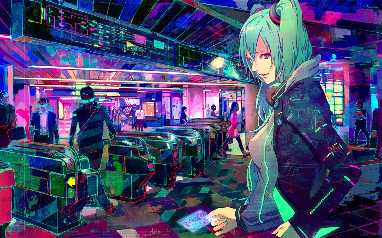 Hatsune next series wallpaper (4) #15 - 1280x800