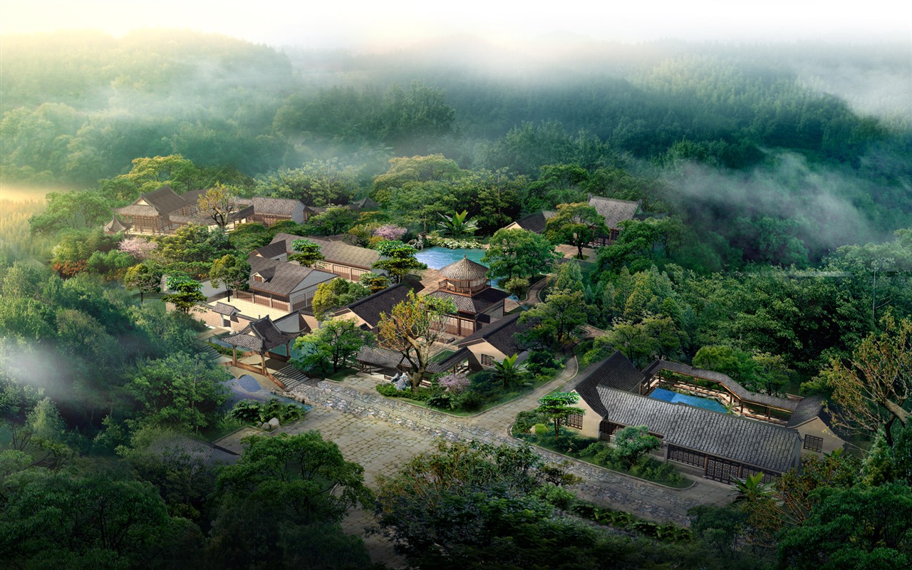 建筑园林效果 高清壁纸(二)15 - 1280x800