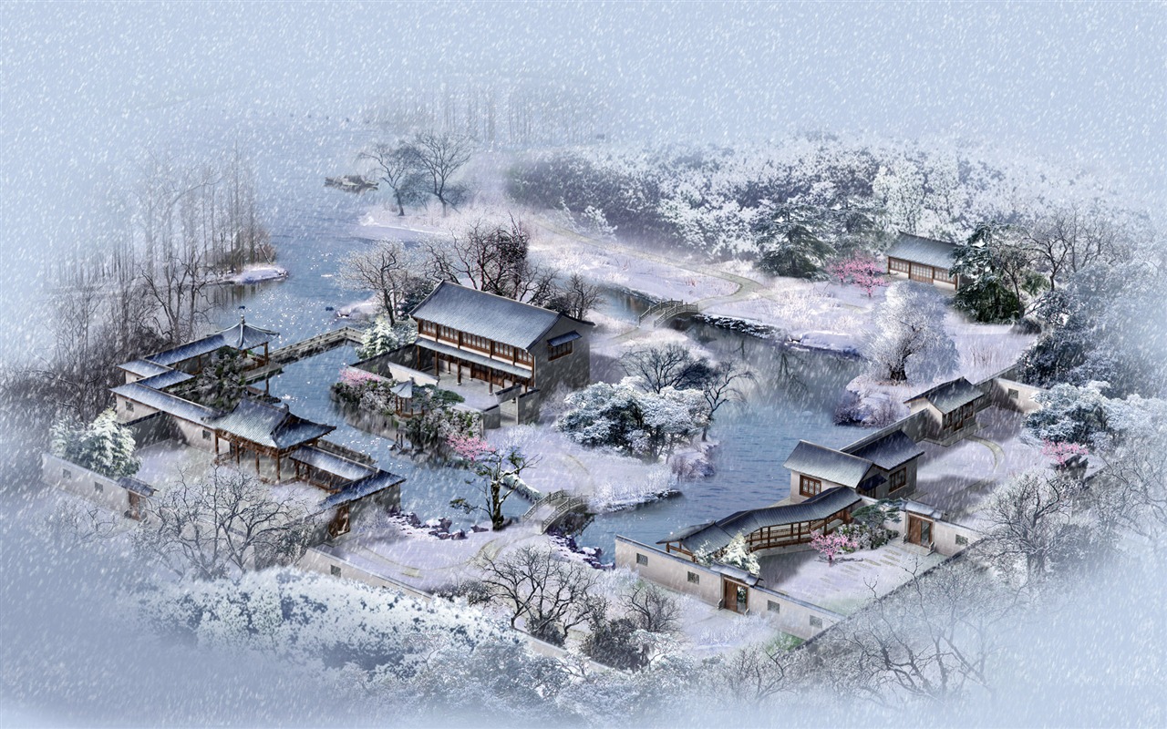 建築園林效果 高清壁紙(三) #15 - 1280x800