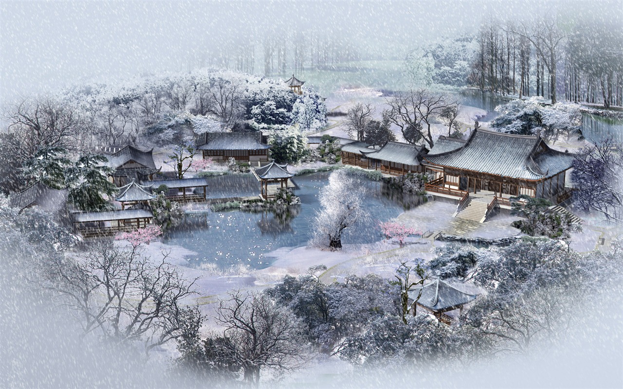建築園林效果 高清壁紙(三) #16 - 1280x800