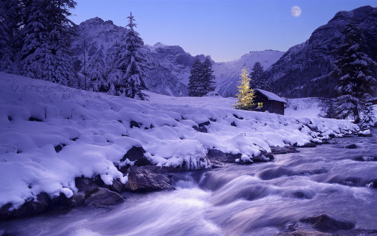 寬屏雪景 壁紙(二) #9 - 1280x800