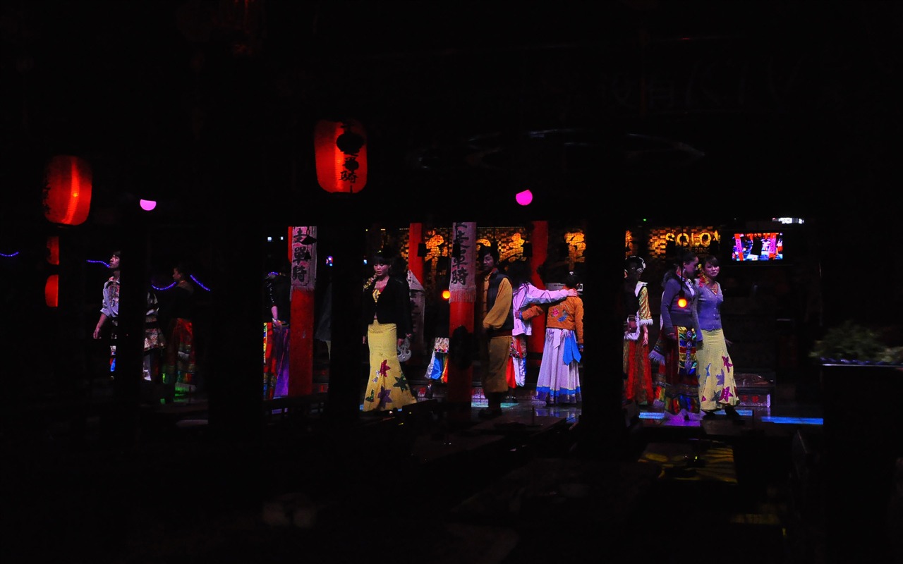 Starobylé město Lijiang atmosféra (1) (starý Hong OK práce) #27 - 1280x800
