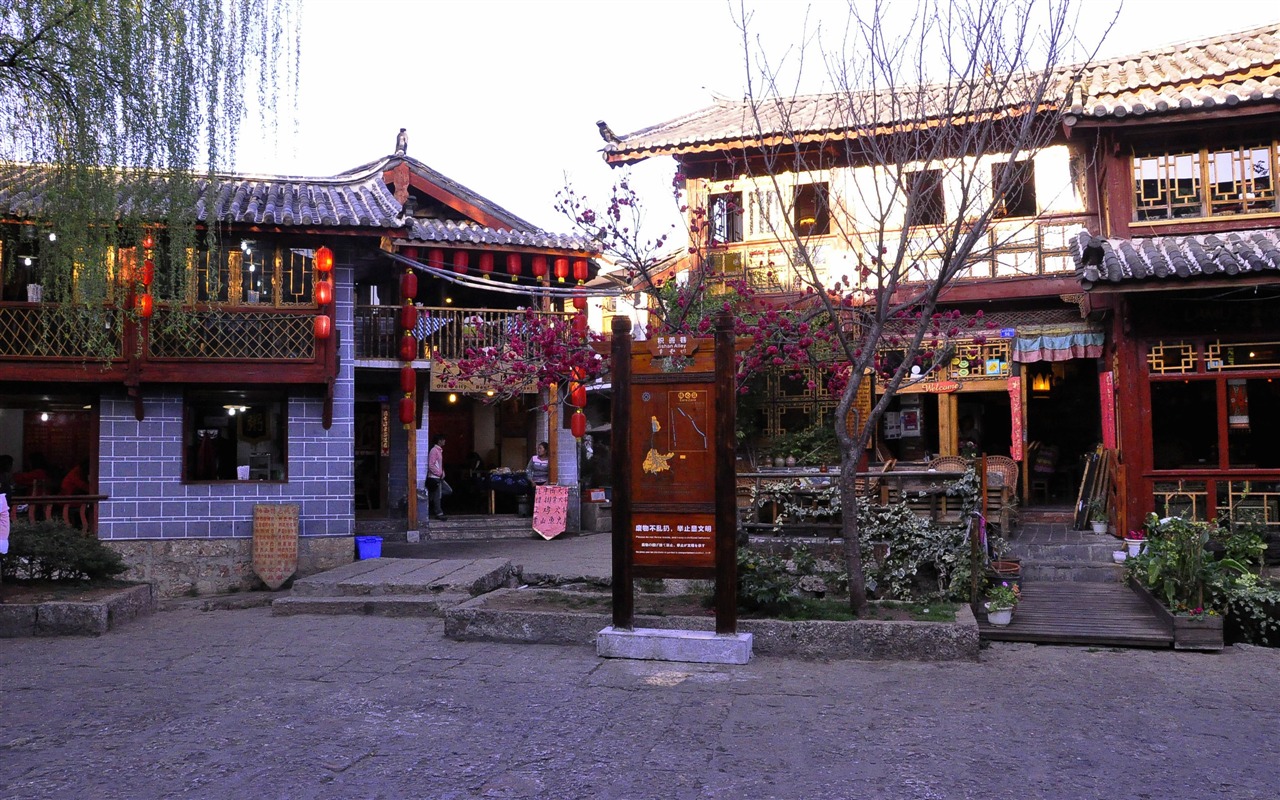 Lijiang ancient town atmosphere (2) (old Hong OK works) #4 - 1280x800