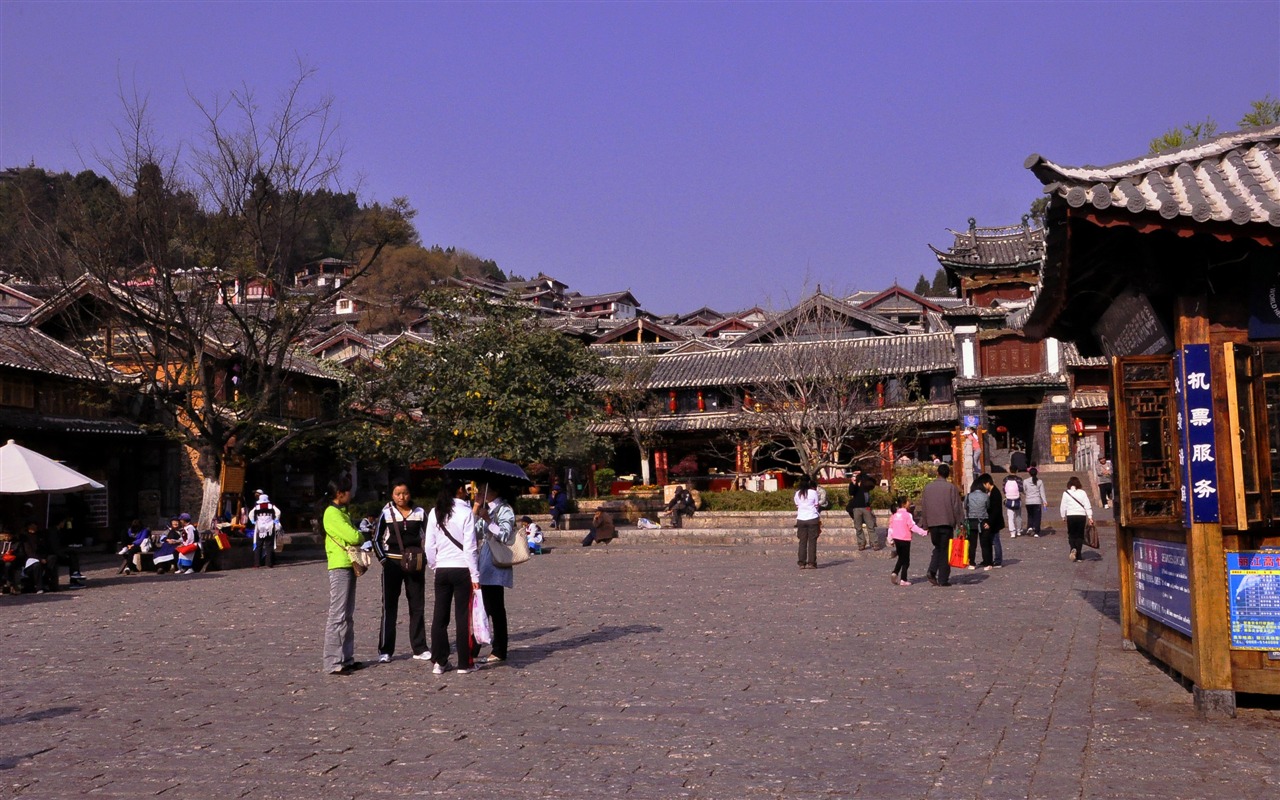 Lijiang ancient town atmosphere (2) (old Hong OK works) #12 - 1280x800