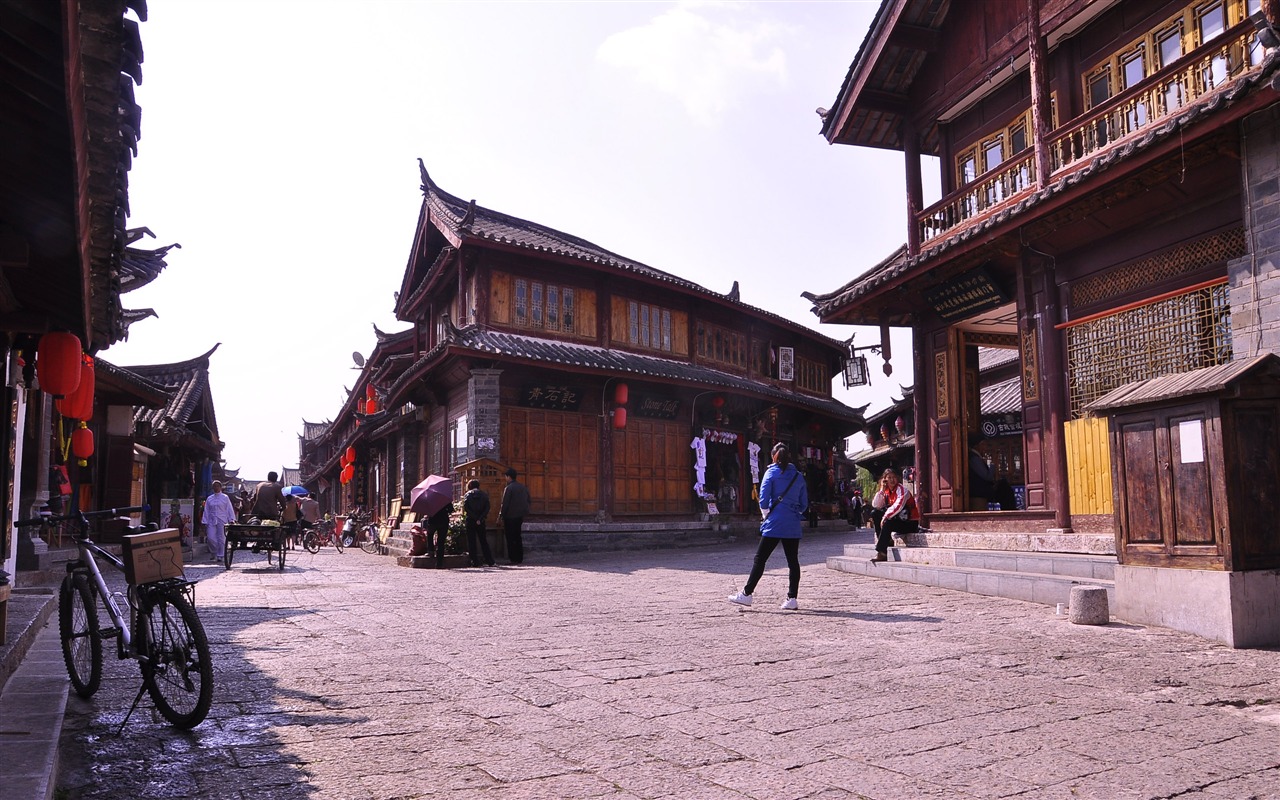 Lijiang ancient town atmosphere (2) (old Hong OK works) #14 - 1280x800