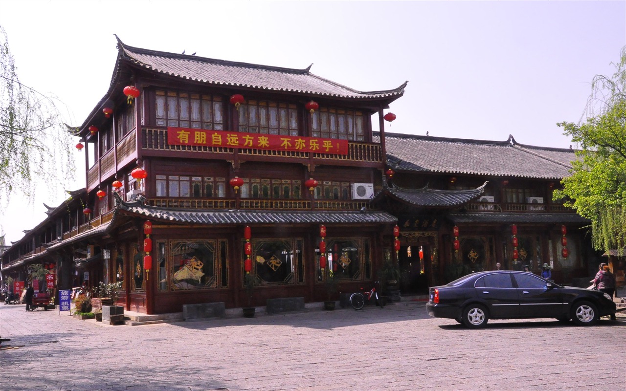 Starobylé město Lijiang atmosféra (2) (starý Hong OK práce) #17 - 1280x800