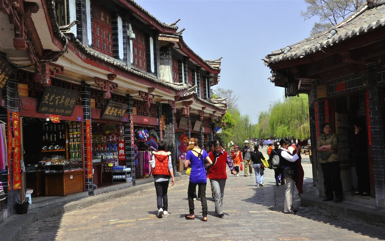 Lijiang ancient town atmosphere (2) (old Hong OK works) #24 - 1280x800