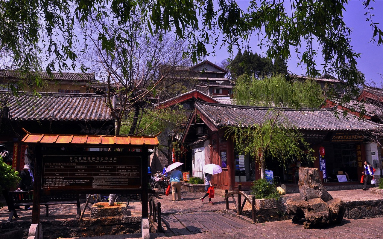 Starobylé město Lijiang atmosféra (2) (starý Hong OK práce) #26 - 1280x800