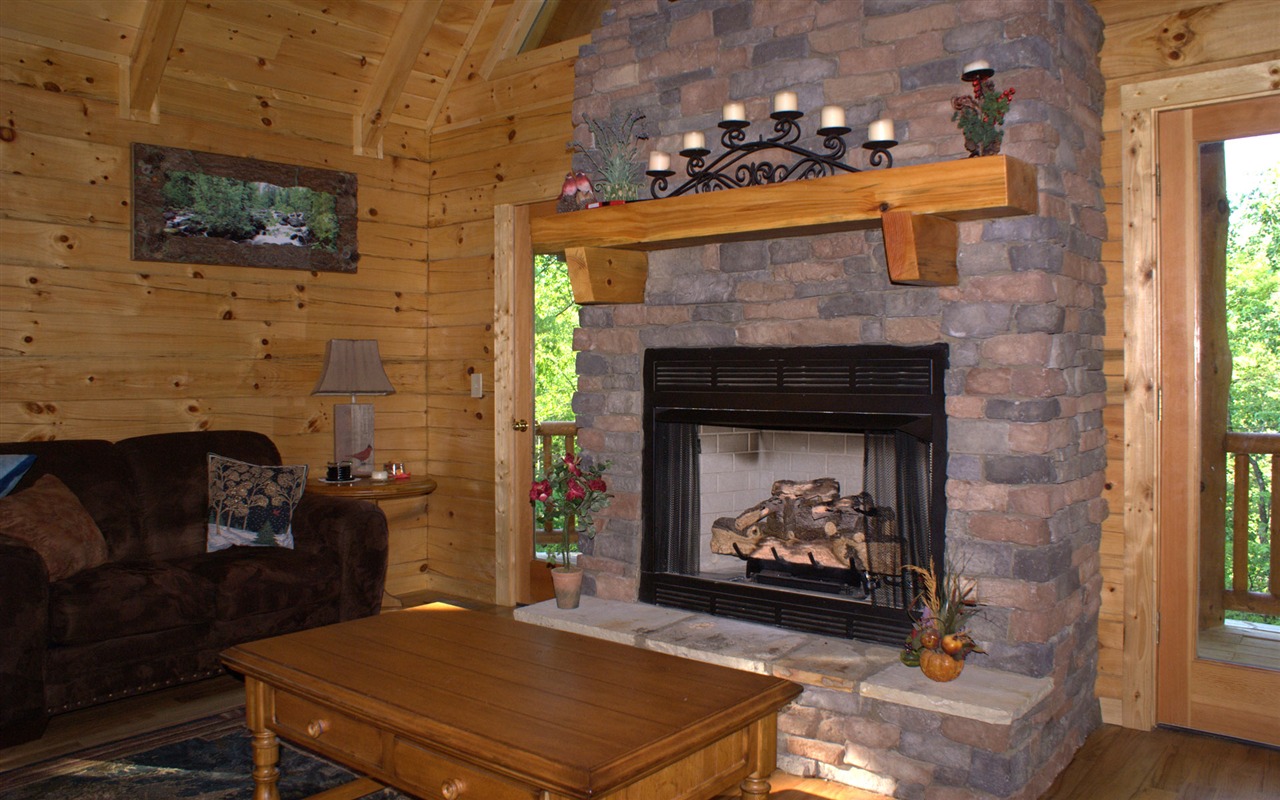 Western-style family fireplace wallpaper (1) #12 - 1280x800