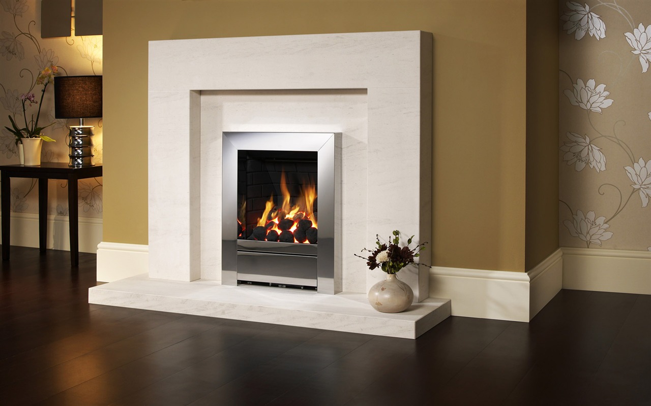 Western-style family fireplace wallpaper (2) #3 - 1280x800