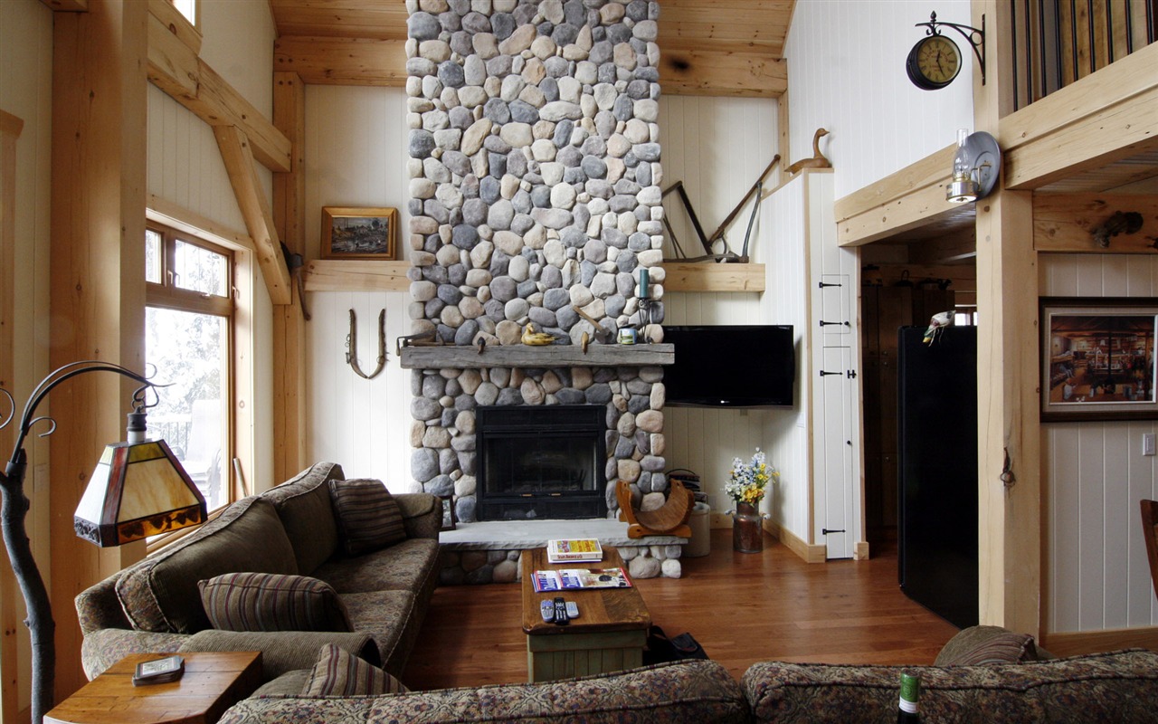 Western-style family fireplace wallpaper (2) #14 - 1280x800