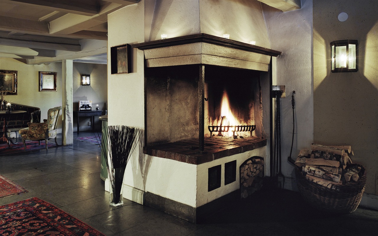 Western-style family fireplace wallpaper (2) #20 - 1280x800