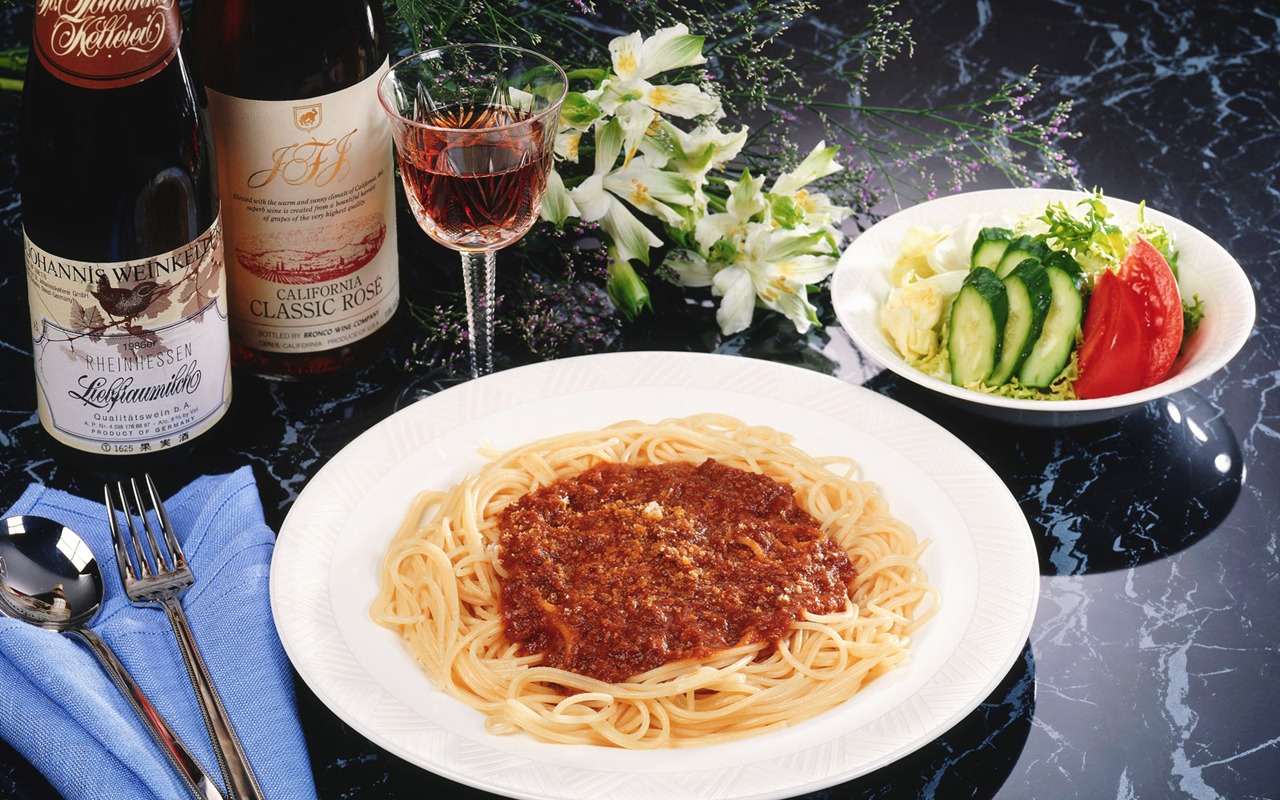 Gourmet večeře tapety (1) #3 - 1280x800