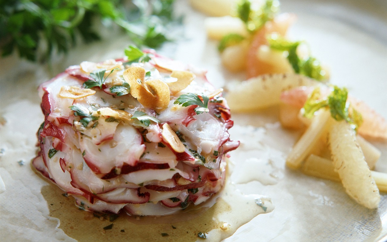 Gourmet večeře tapety (1) #14 - 1280x800