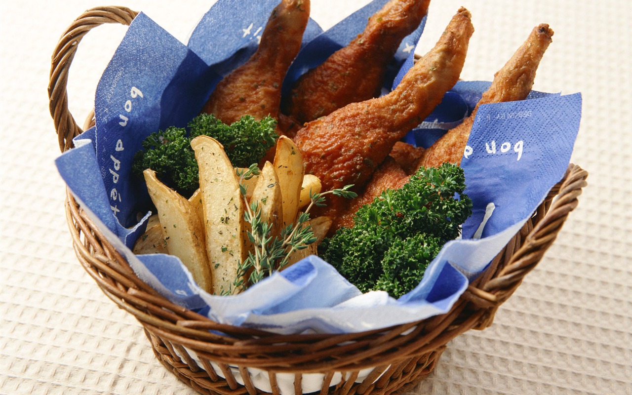 Gourmet večeře tapety (1) #19 - 1280x800