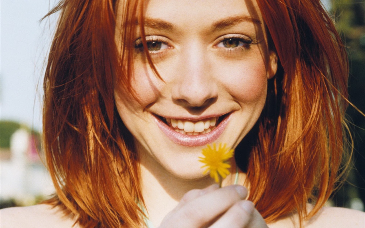 Alyson Hannigan beau fond d'écran #1 - 1280x800