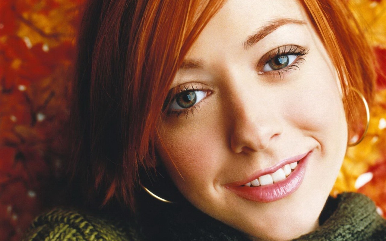 Alyson Hannigan krásnou tapetu #2 - 1280x800