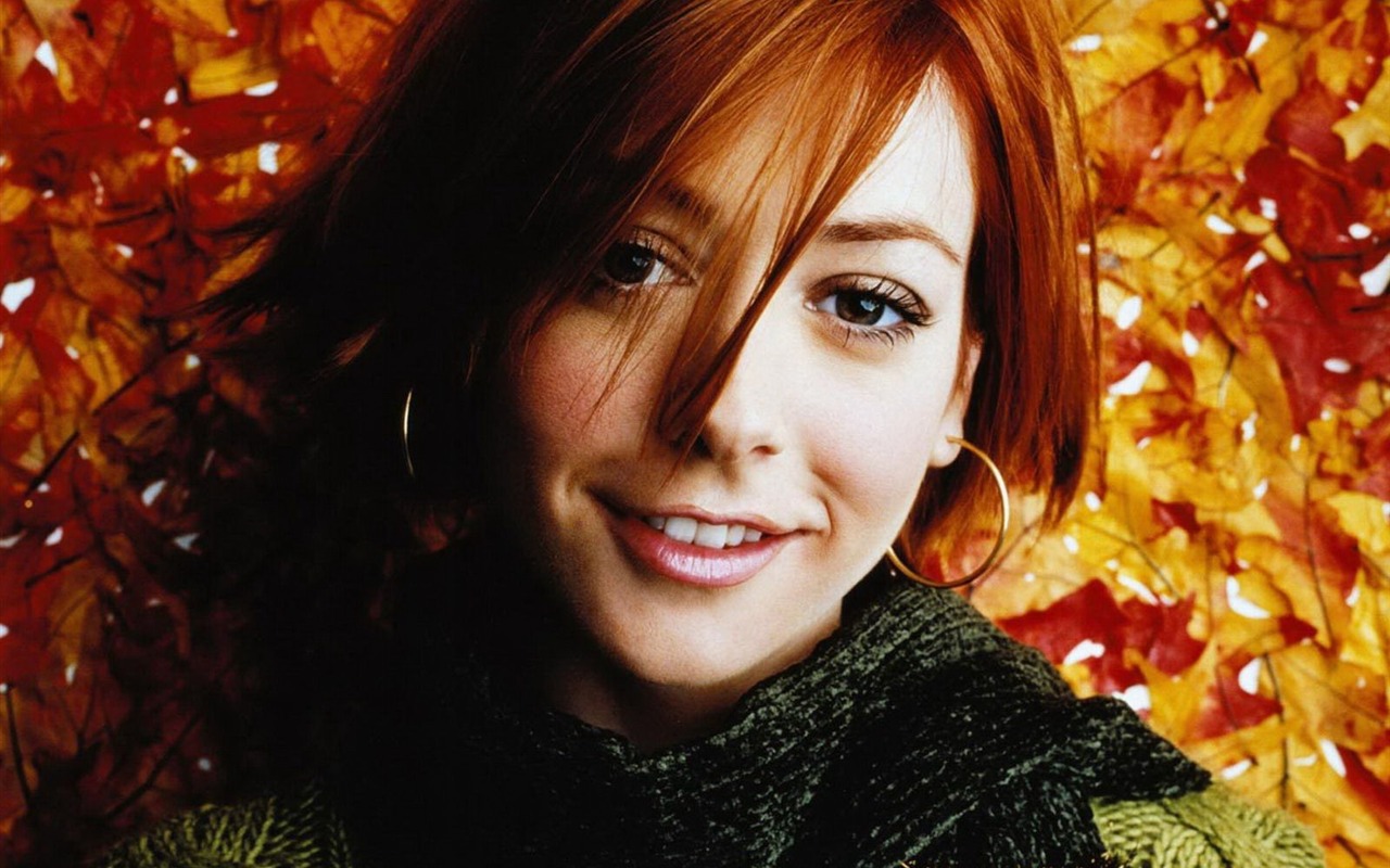 Alyson Hannigan krásnou tapetu #8 - 1280x800