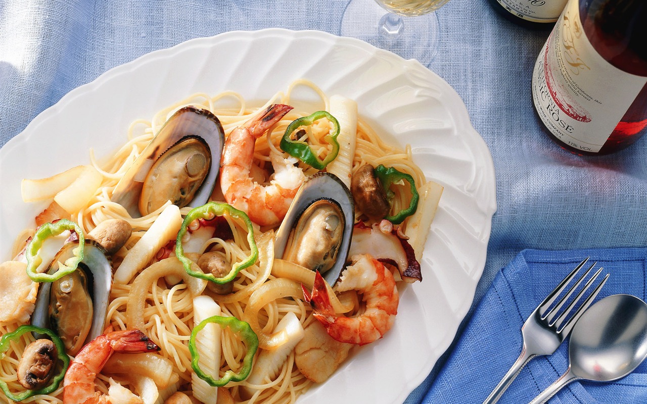 Gourmet večeře tapety (2) #3 - 1280x800