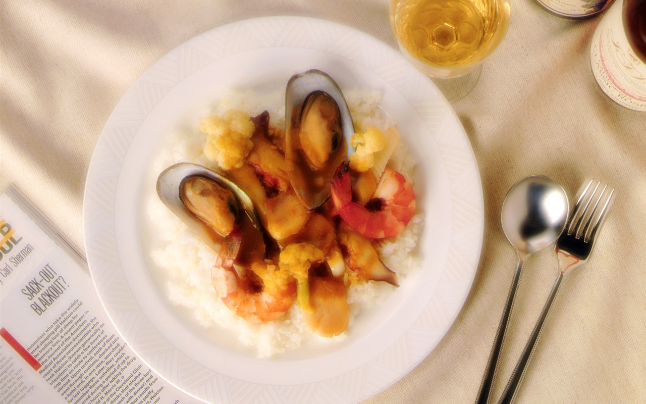 Gourmet večeře tapety (2) #4 - 1280x800