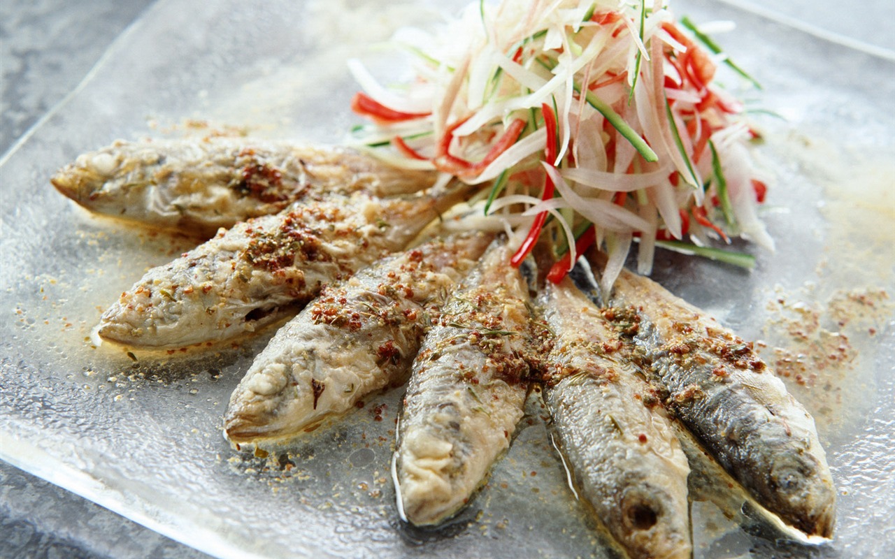 Gourmet večeře tapety (2) #9 - 1280x800