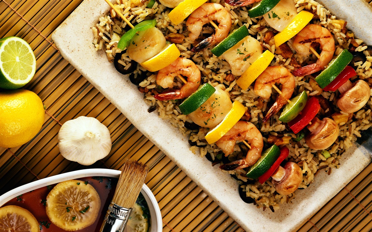 Gourmet večeře tapety (3) #8 - 1280x800