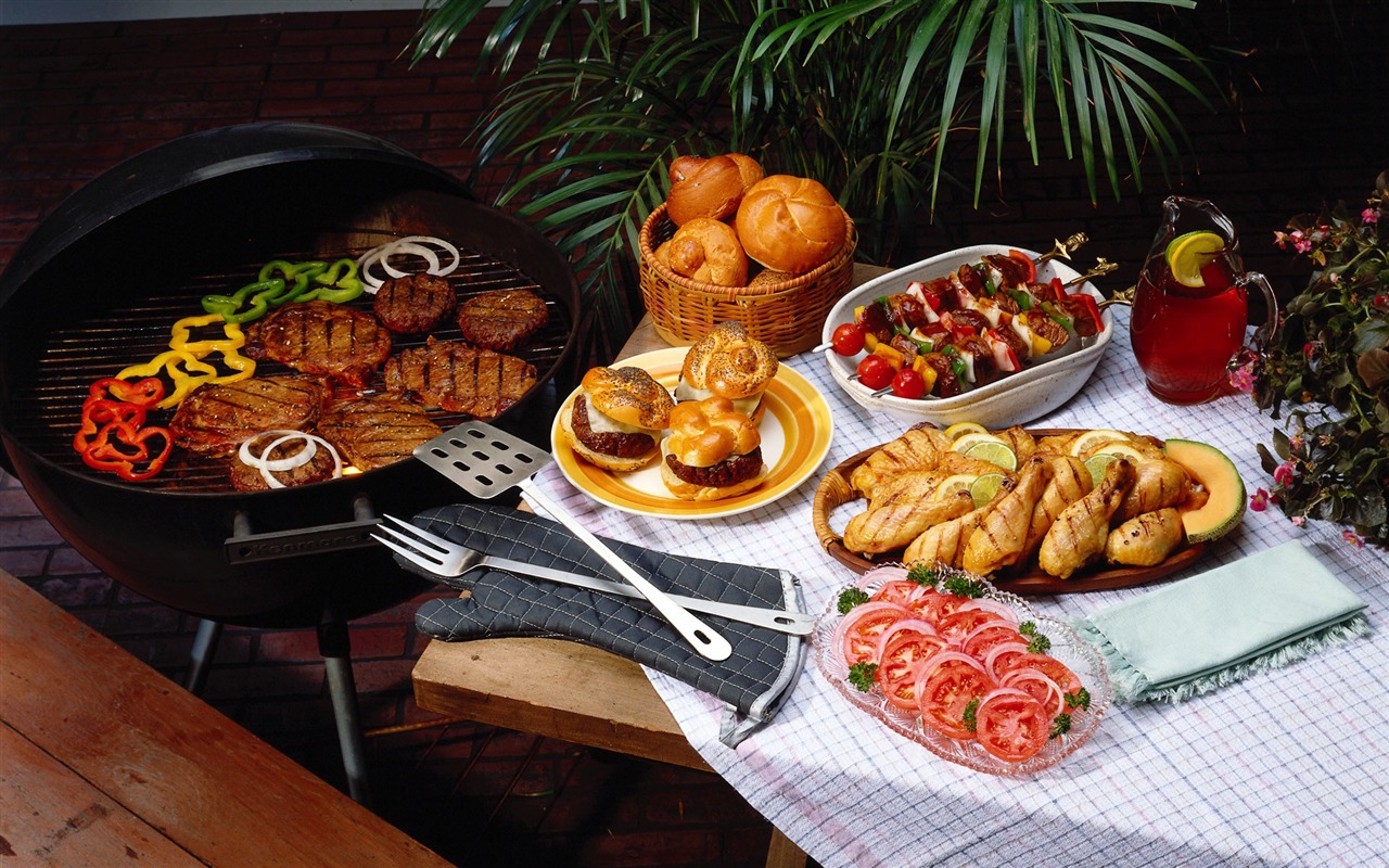 Gourmet večeře tapety (3) #19 - 1280x800