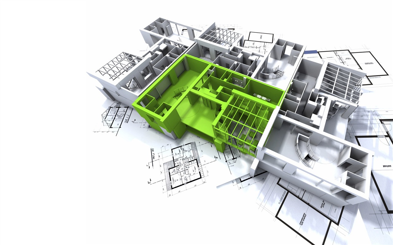 Fond d'écran 3D de conception architecturale (2) #4 - 1280x800
