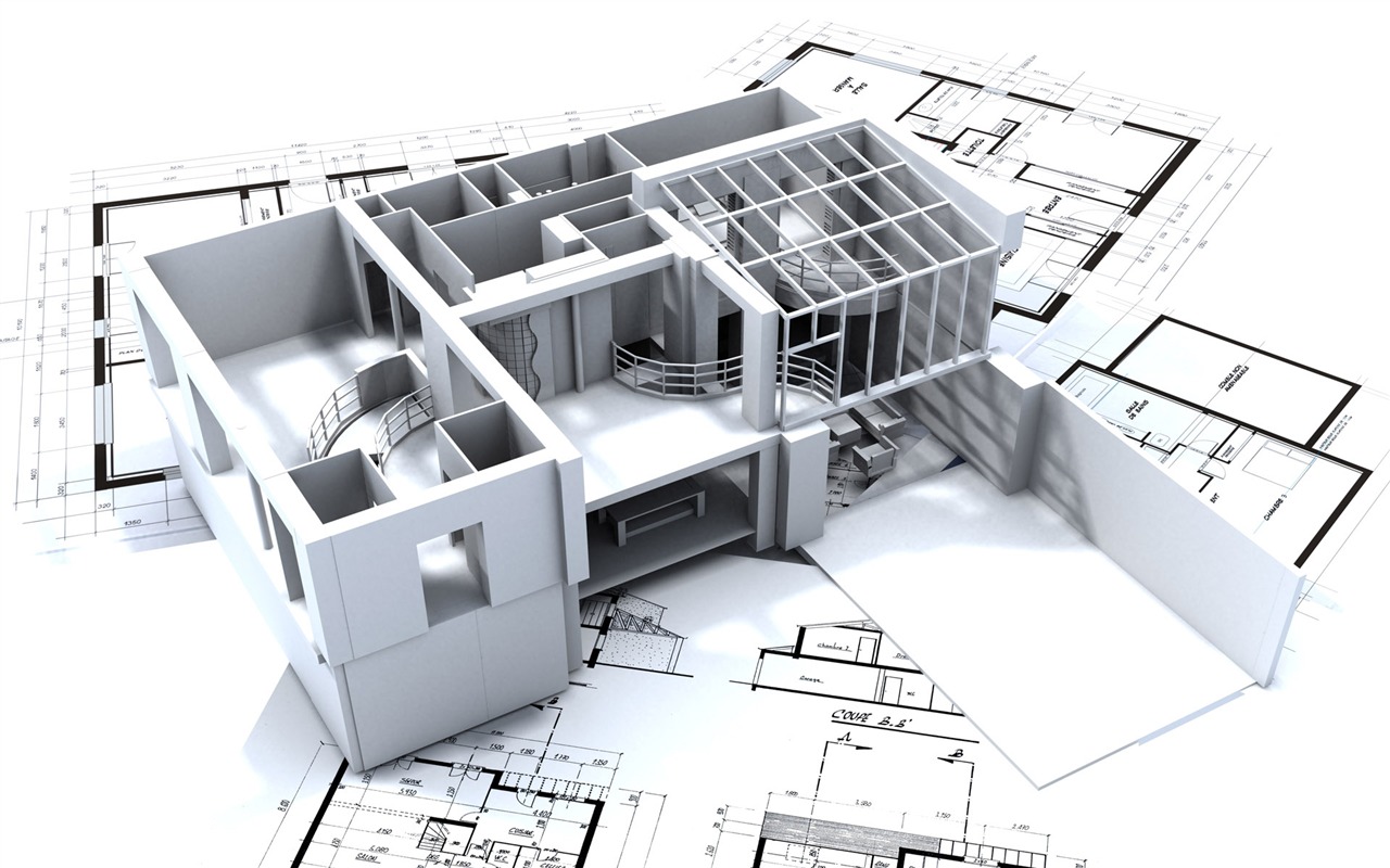 Fond d'écran 3D de conception architecturale (2) #16 - 1280x800