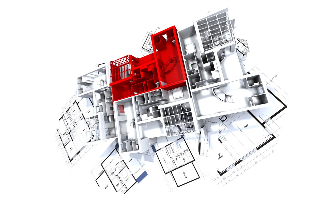 Fond d'écran 3D de conception architecturale (2) #18 - 1280x800